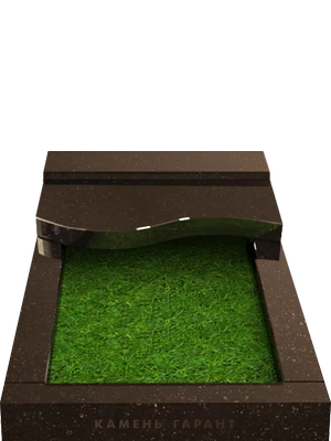 Полуплита для благоустройства могилы 